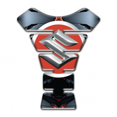 Suzuki Tank Pad Motorbike Gray Torn base Effect 