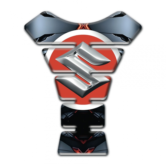 Suzuki Tank Pad Motorbike Gray Torn base Effect 