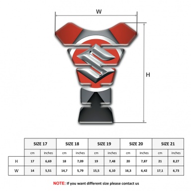 Suzuki Tank Pad Protector Big logo Design 