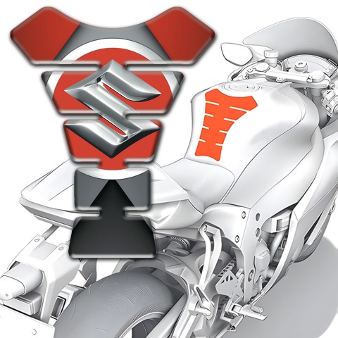 Suzuki Tank Pad Protector Big logo Design 