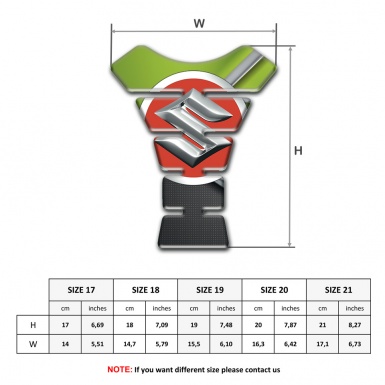 Suzuki Tank Fuse Fresh Green Motive Design  