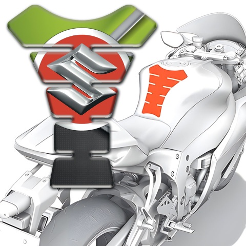 Suzuki Tank Fuse Fresh Green Motive Design  