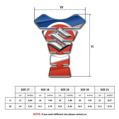 Suzuki Tank Protector Colorful Base Design 