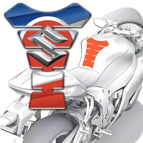 Suzuki Tank Protector Colorful Base Design 