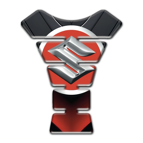 Suzuki Tank Fuse Red Black details Design 