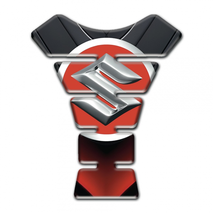 Suzuki Tank Fuse Red Black details Design 