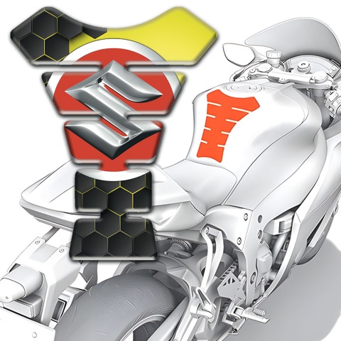 Suzuki Tank Pad Motorbike Amazing 3D Base Style 