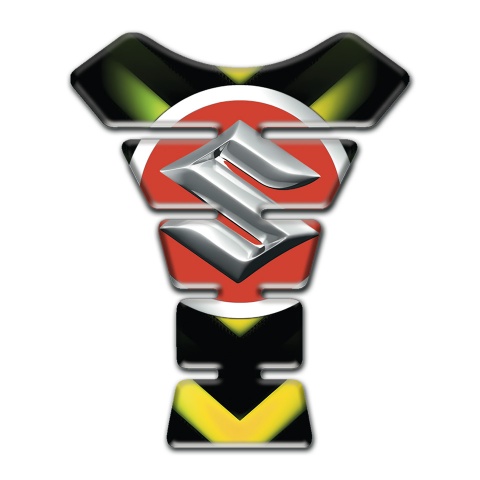 Suzuki  Tank Protector Green Yellow Elements Style 