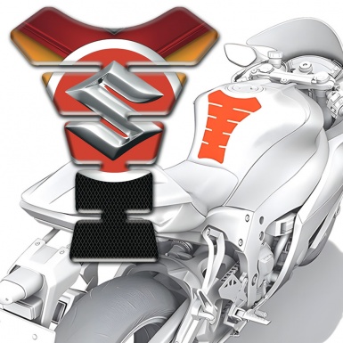 Suzuki Tank Protector Fire Colors Base Motive 