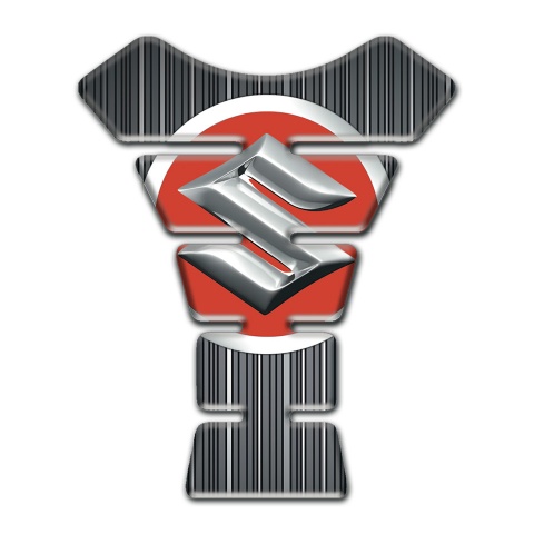 Suzuki Tank Fuse Gray with White Stripes edition 