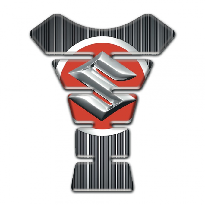 Suzuki Tank Fuse Gray with White Stripes edition 