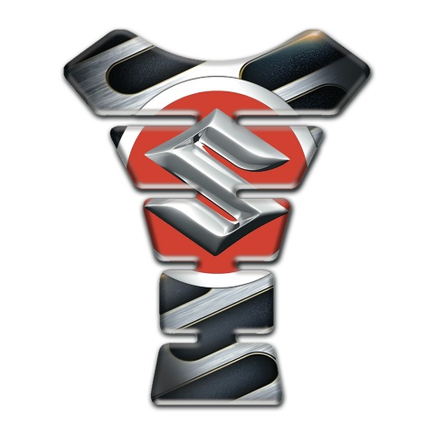 Suzuki Tank Pad Motorbike Metal Elements Design  