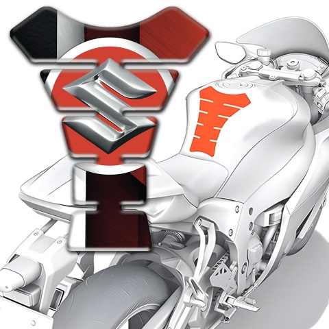 Suzuki  Tank Protector Vertical Colors Design 