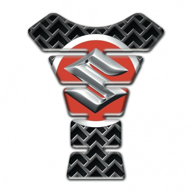 Suzuki Tank Guard Pads Metal Grid effect design 