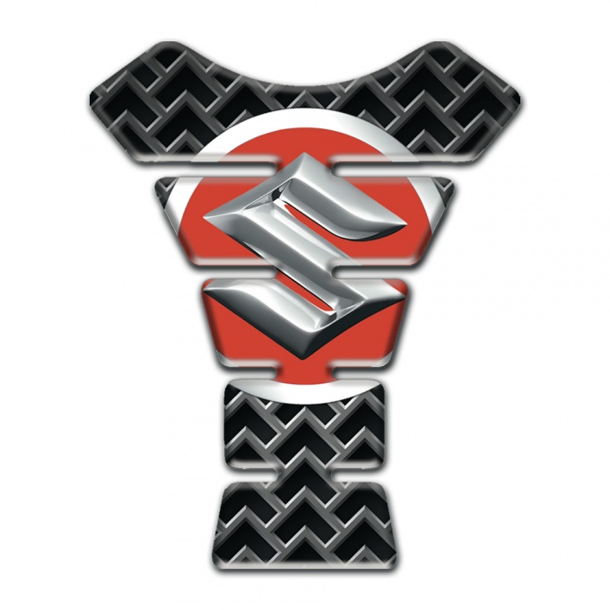 Suzuki Tank Guard Pads Metal Grid effect design 