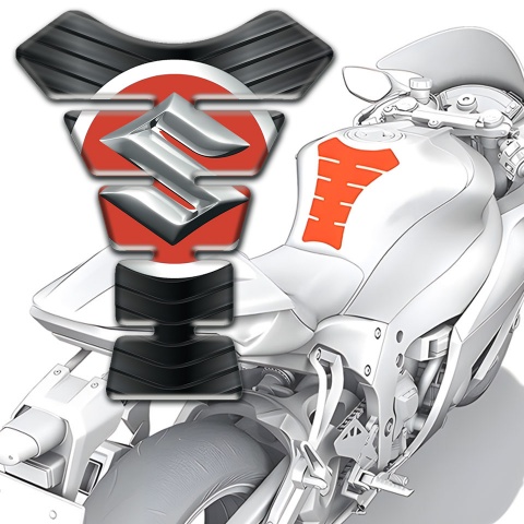 Suzuki Tank Guard Pads Rubber effect Edition 
