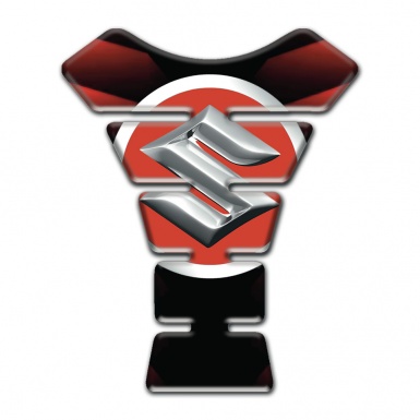 Suzuki Tank Pad Protector Merger red Black design 
