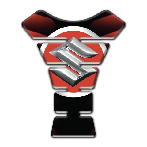 Suzuki Tank Pad Protector Merger red Black design 