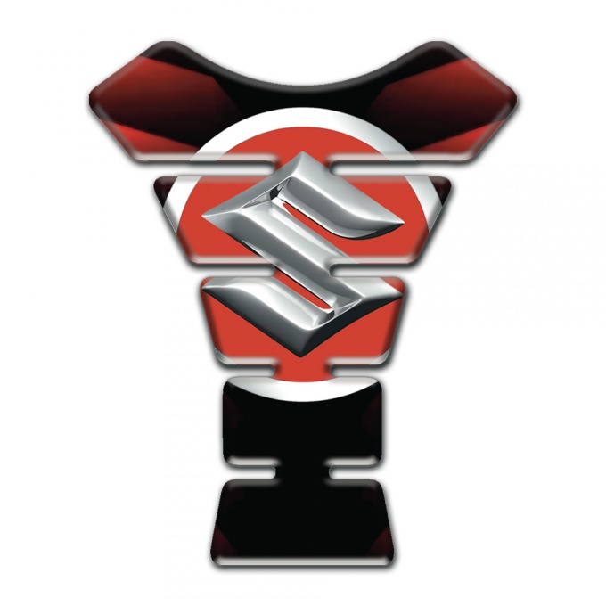 Suzuki Tank Pad Protector Merger red Black design 