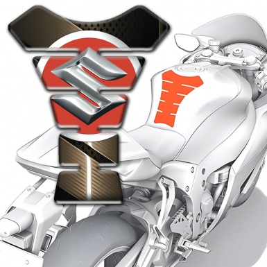 Suzuki  Tank Pad Protector Bronze Edition 