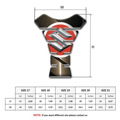 Suzuki  Tank Pad Protector Bronze Edition 