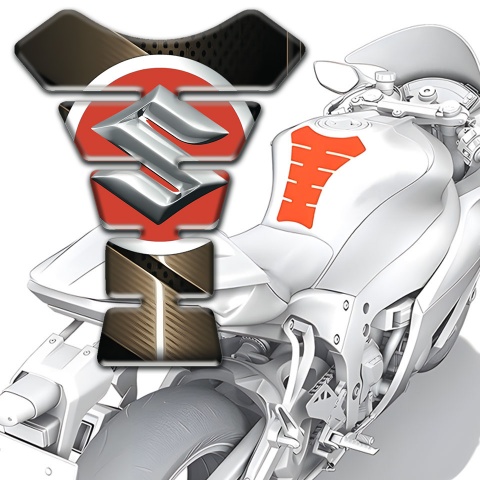 Suzuki  Tank Pad Protector Bronze Edition 