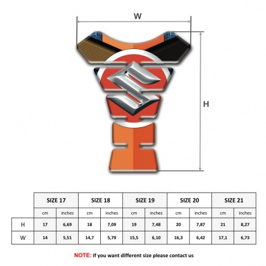 Suzuki Tank Fuse Orange Motif Edition 