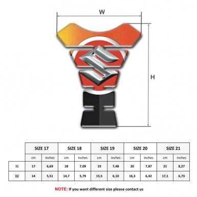 Suzuki Tank Fuse High End Orange Blck Model 