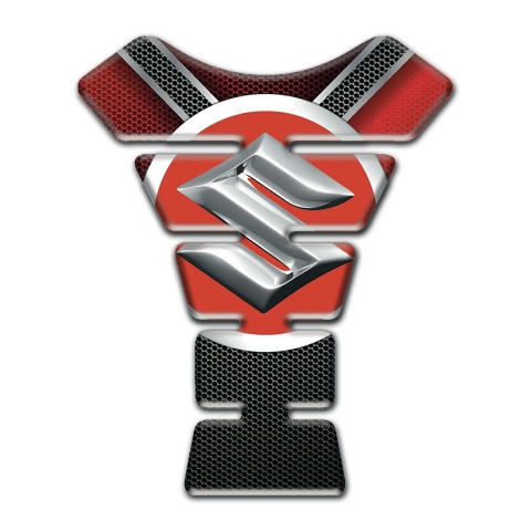 Suzuki Tank Protector Big Roud Logo Design with Stylish Base 