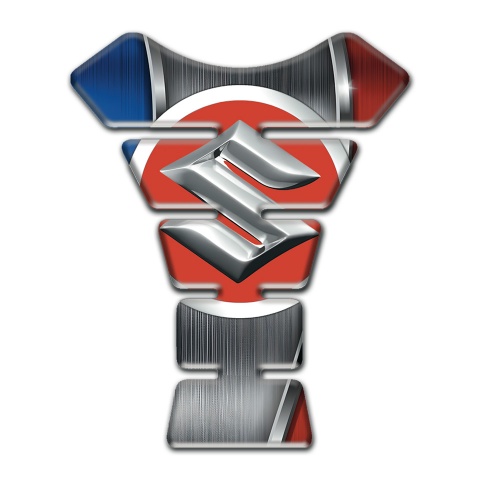 Suzuki Tank Guard Pads with Big Round Logo Style 