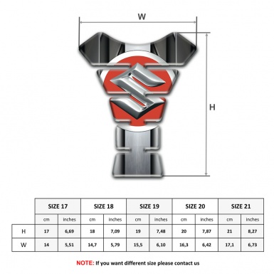 Suzuki Tank Fuse Metal Effect Base Style 