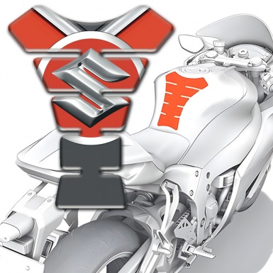 Suzuki Tank Fuse High End Gray Red Model 