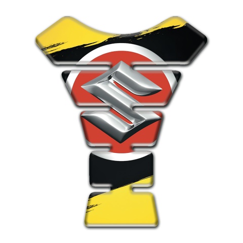 Suzuki Tank Protector Yellow Black painting Style 