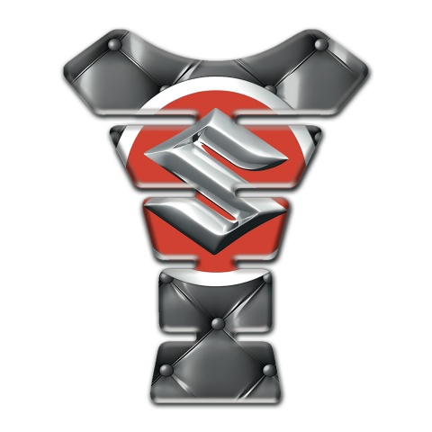Suzuki Tank Guard Pads Gray Leather effect Style 