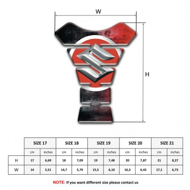 Suzuki Tank Pad Protector Mixed Colors Base Style 