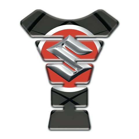 Suzuki Tank Fuse Gray Base with Black Lines Style 
