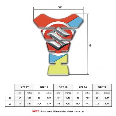 Suzuki Tank Guard Pads Fresh Colors Design 