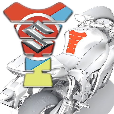 Suzuki Tank Guard Pads Fresh Colors Design 