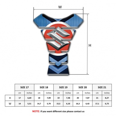 Suzuki Tank Guard Pads Navy Blue Motive Edition 
