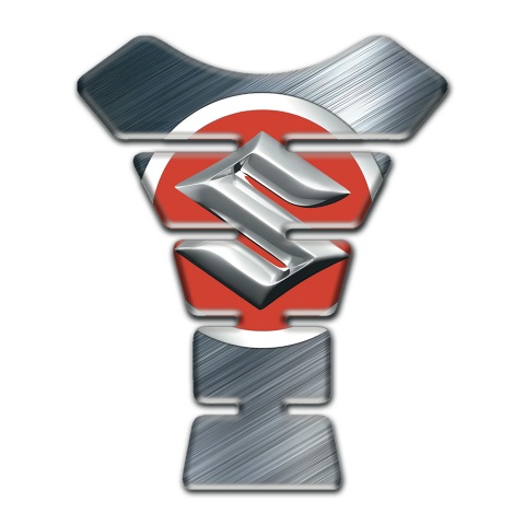 Suzuki Tank Guard Pads Polished Surface Design 
