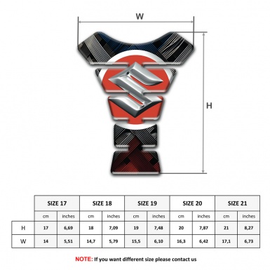 Suzuki Tank Pad Motorbike Crossed Belts Edition 