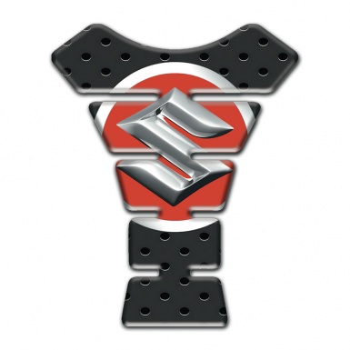 Suzuki Tank Guard Pads Perforated Surface Effect Design 
