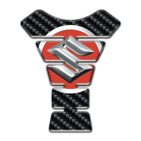 Suzuki Tank Pad Motorbike Black carbon Style 