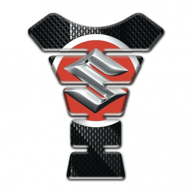 Suzuki Tank Guard Pads Black Gray Carbon decoration 