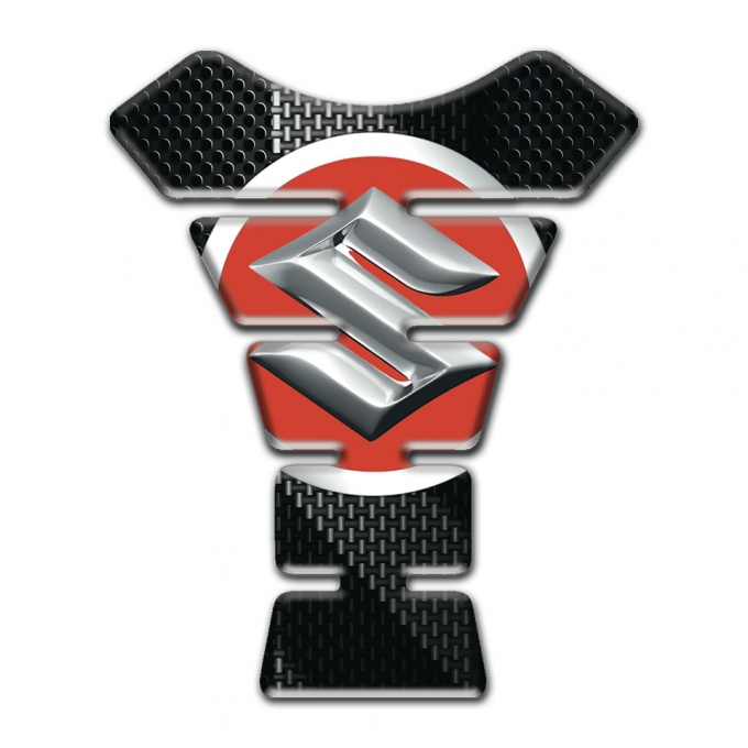 Suzuki Tank Guard Pads Black Gray Carbon decoration 