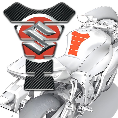 Suzuki Tank Fuse Dark carbon Model Design 