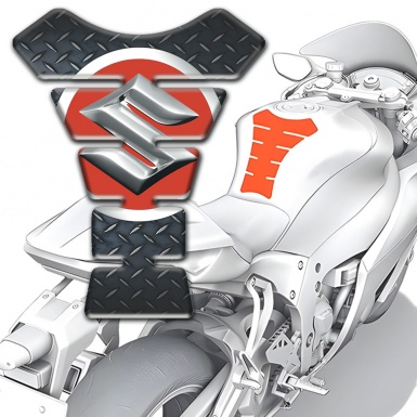 Suzuki Tank Pad Motorbike Rough Background Effect Style 