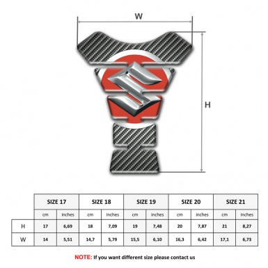 Suzuki Tank Guard Pads Classic Carbon Edition 