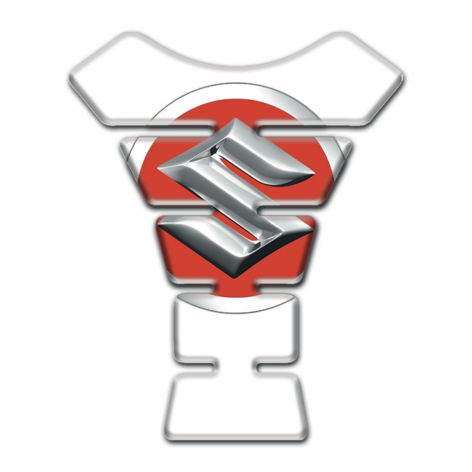 Suzuki Tank Pad Protector White Style 