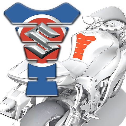 Suzuki Tank Fuse Stylish Blue Style 